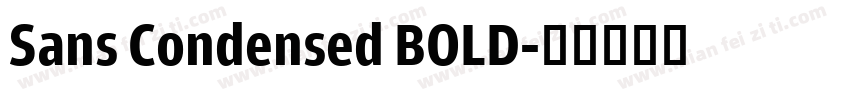 Sans Condensed BOLD字体转换